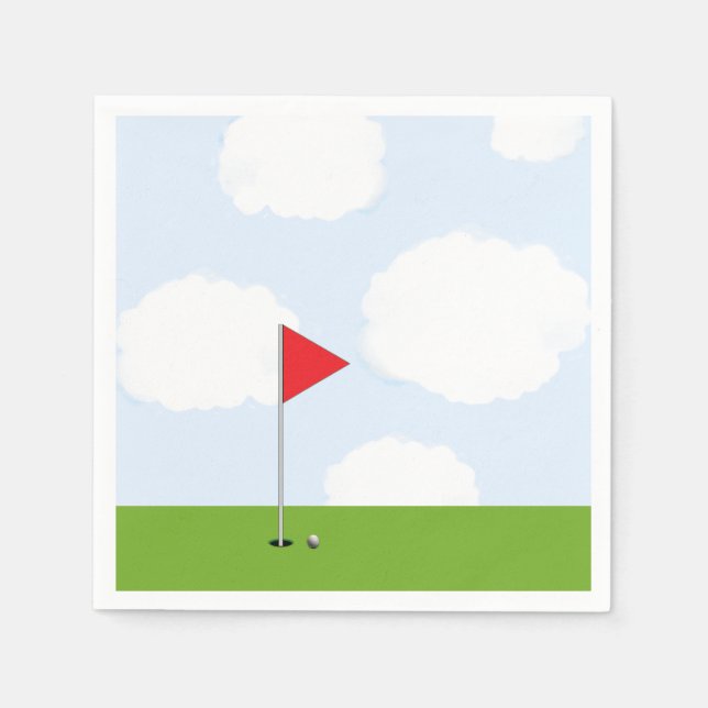 Serviettes Jetables Golf (Devant)