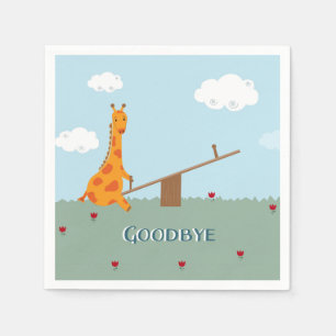 Serviettes Jetables Goodbye Party Napkins