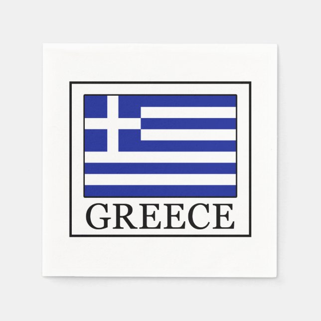 Serviettes Jetables Grèce (Devant)