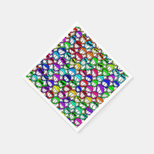 SERVIETTES JETABLES GROUPE DE SOURIRE FRAIS DE VISAGES