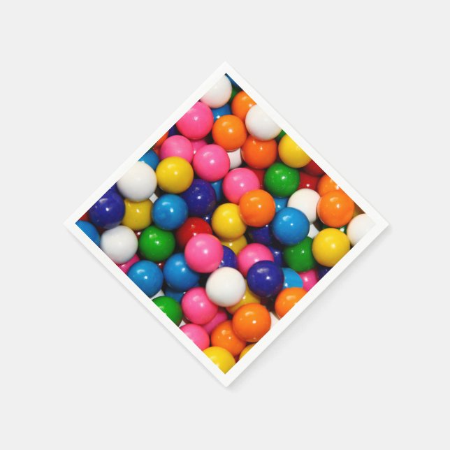 Serviettes Jetables Gumballs (Coin)