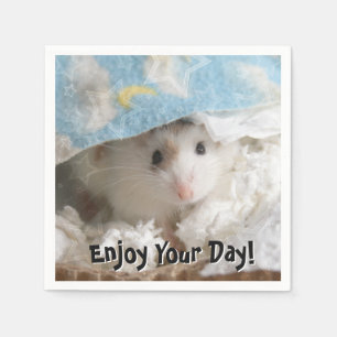 Serviettes Jetables Hammyville - hamster mignon