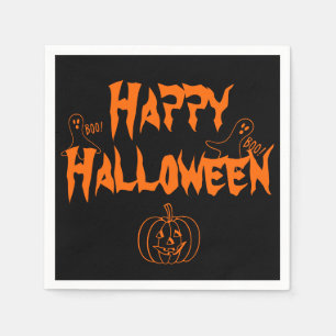 Serviettes Jetables Huer Halloween heureux