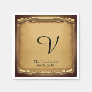 Serviettes Jetables Il était une fois Mariage Napkin