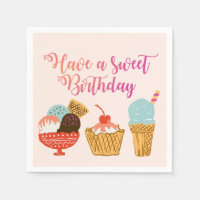 Illustration de la crème glacée d'anniversaire