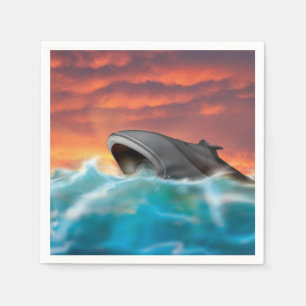Serviettes Jetables Illustration de sous-marin naval futuriste.