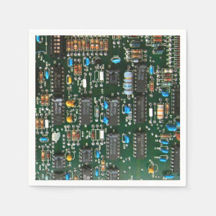 Serviettes Jetables Image de carte de circuits imprimés Computer Elec