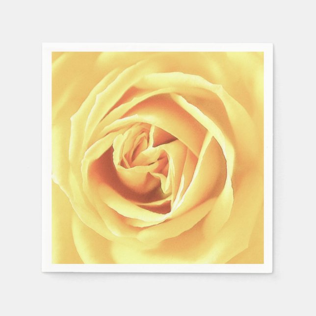 Serviettes Jetables imprimé rose jaune (Devant)