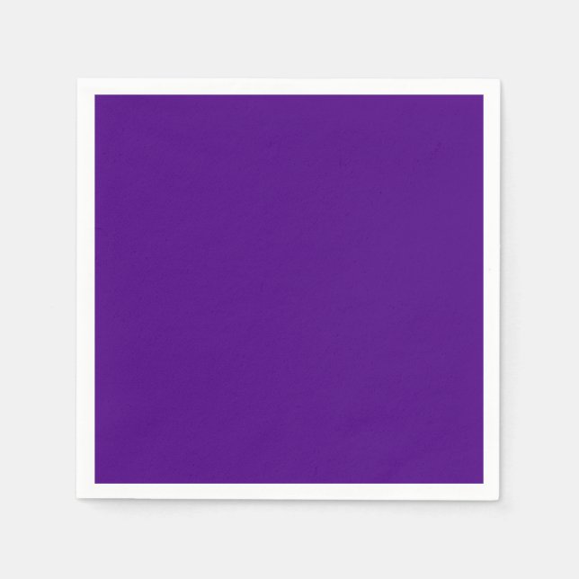 Serviettes Jetables Indigo couleur solide (Devant)