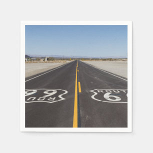 Serviettes Jetables Itinéraire 66, Amboy (la Californie, Etats-Unis)