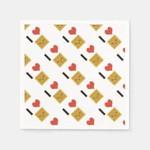 Serviettes Jetables J'aime les gaufres