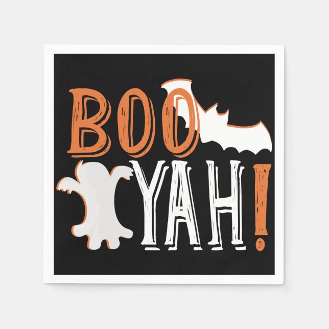 Serviettes Jetables joli booyah halloween (Devant)