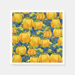Serviettes Jetables Jolie Halloween pour les enfants Citrouille Patch 