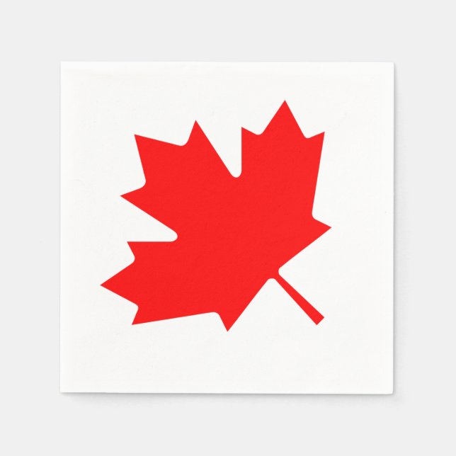 Serviettes Jetables Jour du Canada, série de 50 serviettes (Devant)