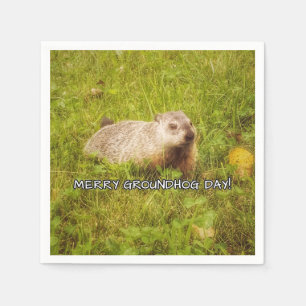 Serviettes Jetables Joyeux jour de Groundhog