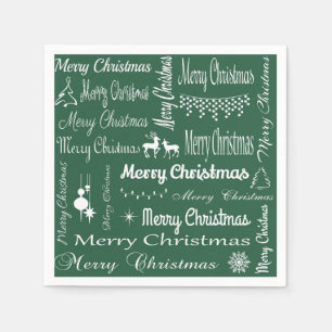 Serviettes Jetables Joyeux Noël