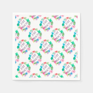 Serviettes Jetables Juste la plage Tropical Flower Luau Party Fournitu