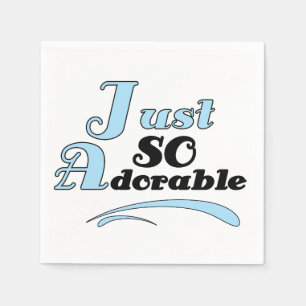 Serviettes Jetables Juste si adorable