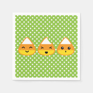 Serviettes Jetables Kawaii Candy Corn Napkins