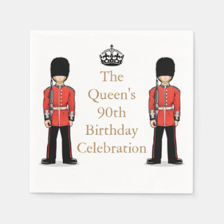 Serviettes Jetables La fête du 90e anniversaire de la Reine