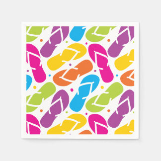 Serviettes Jetables La vie est meilleure dans les tongs Motif