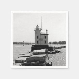 Serviettes Jetables Lac Erie Lighthouse