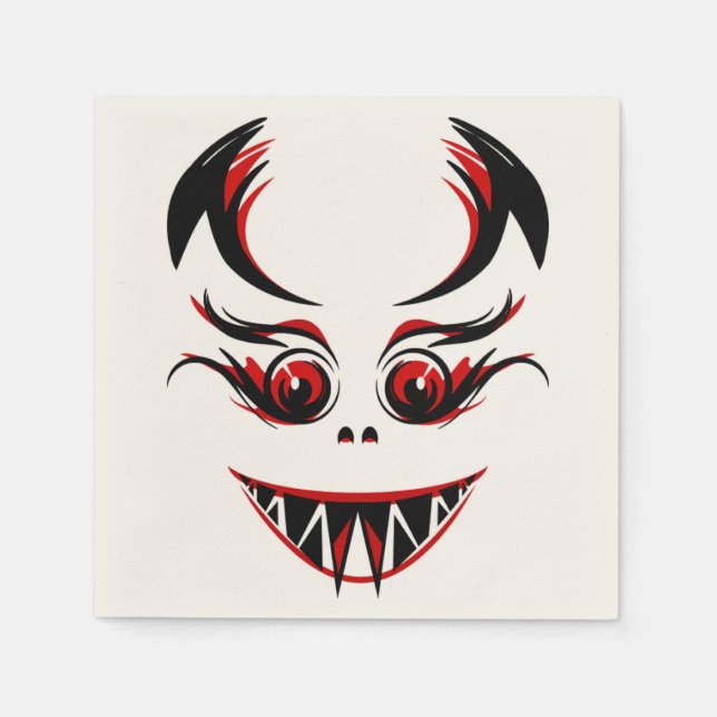 SERVIETTES JETABLES LADY VAMPIRE (Devant)