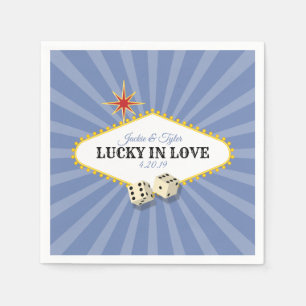 Serviettes Jetables Las Vegas Marquee Mariage en Hydrangea 2