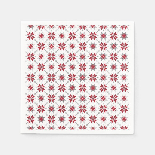 Serviettes Jetables Latvian Morning SUN motif géométrique V (Devant)