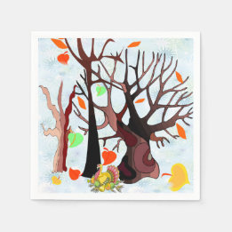 Serviettes Jetables Le pays des merveilles de l'automne