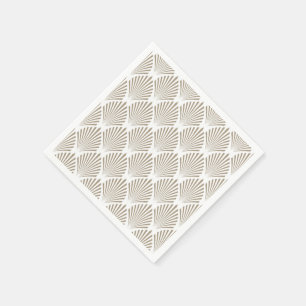 Serviettes Jetables L'or élégant Shell modèlent