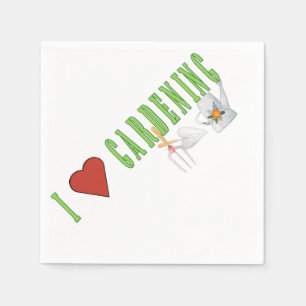 Serviettes Jetables Love Gardening