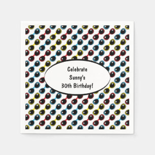 Serviettes Jetables Lunettes de soleil rétro Primaire