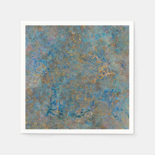 Serviettes Jetables Marbre de luxe de lazulite de Lapis