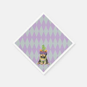 Serviettes Jetables Mardi Gras Yorkie