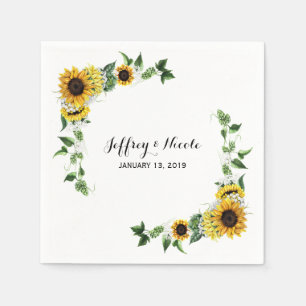 Serviettes Jetables Mariage campagnard de la grange rustique de tourne