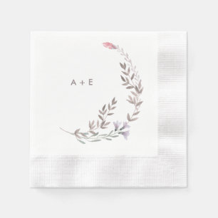 Serviettes Jetables Mariage Fleur sauvage