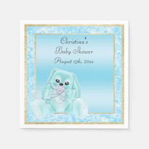 Serviettes Jetables Mignonne Fête de Naissance Lapin aux Oreilles Tomb