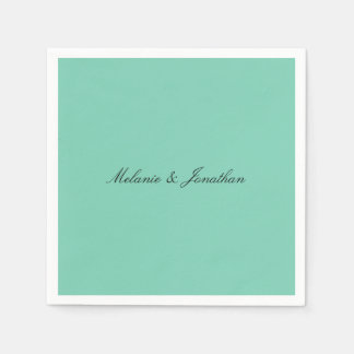 Serviettes Jetables Mint Pastel