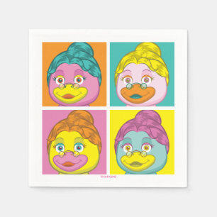 Serviettes Jetables Mme Birdy Pop Art