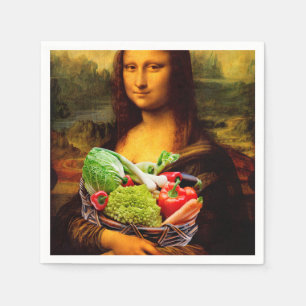 Serviettes Jetables Mona Lisa aime les légumes