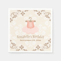 Monogramme Tutu Ballet Thématique Anniversaire