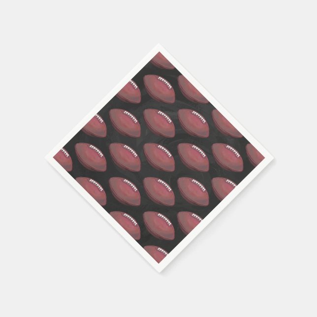 Serviettes Jetables Motif de football peint (Coin)
