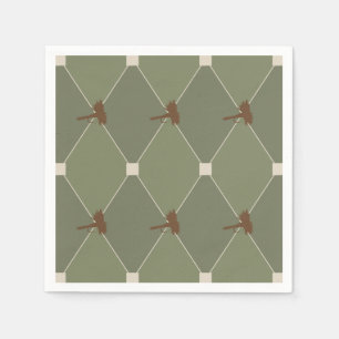 Serviettes Jetables Motif de l'Harlequin Fly Fishing Lures
