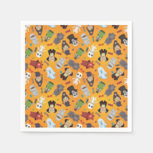 Serviettes Jetables Motif de monstres d'Halloween mignons