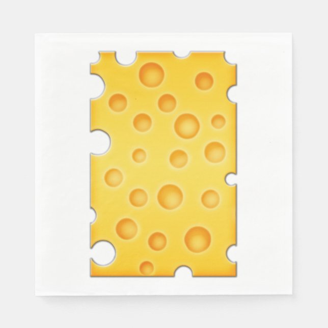 Serviettes Jetables Motif de texture au fromage suisse (Devant)