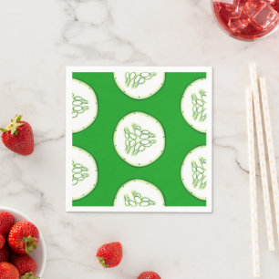 Serviettes Jetables Motif de tranches de concombre