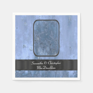 Serviettes Jetables Motif en métal rouillé