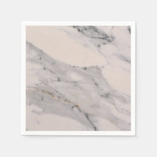 Serviettes Jetables Motif moderne en marbre noir gris rose