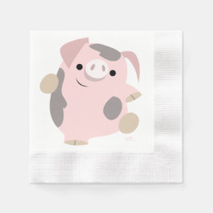Serviettes Jetables Mouchoirs en papier Cochons de dessin animé mignon
